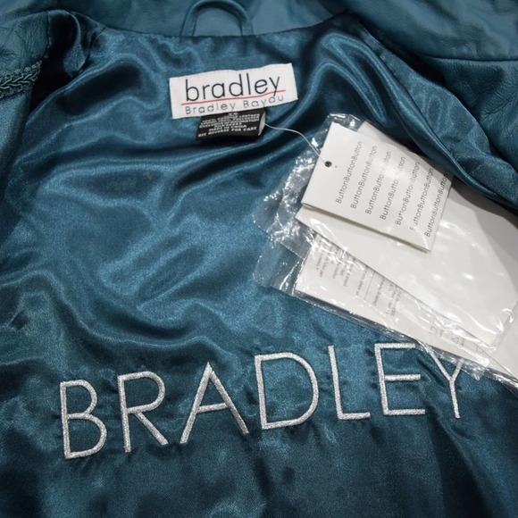 BRADLEY BAYOU QVC - Tiel color genuine leather jacket new with tag XS - Picture 7 of 7